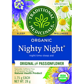 Traditional Medicinals Nighty Night Tea Chamomile and Passionflower