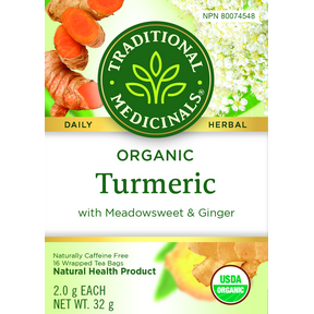 Traditional Medicinals Organic Turmeric with Meadowsweet & Ginger Tea