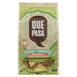 Que Pasa Organic Thin and Crispy Twist of Lime Tortilla Chips