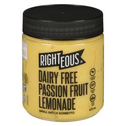 Righteous Gelato Passion Fruit Lemonade Sorbetto