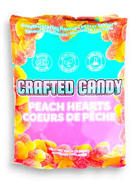 Crafted Candy Peach Hearts