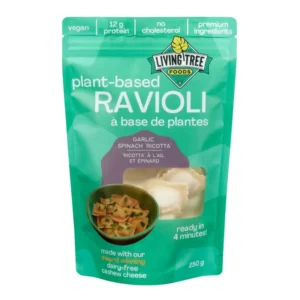 Living Tree Foods Plant Based Garlic Spinach Ricotta Ravioli