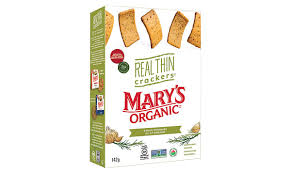 Mary's Organic Garlic Rosemary Real Thin Crackers