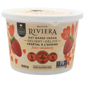 Maison Riviera Strawberry Vegan Delight Oat-based Yogurt