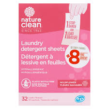 Nature Clean Laundry Detergent Strips - Wildflower
