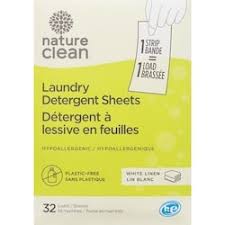 Nature Clean Laundry Detergent Strips - White Linen