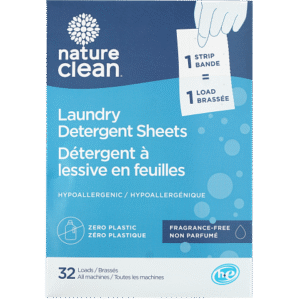 Nature Clean Laundry Detergent Strips - Fragrance Free
