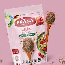 Prana Organic Ground Black Chia Seeds
