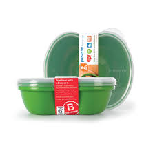 Preserve 2pk Square Food Storage Container - Green