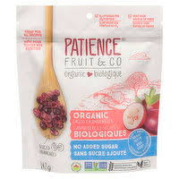 Patience Fruit & Co Organic Unsweetened Dried Cranberries