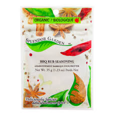 Splendor Garden Organic BBQ Rub