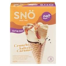Sno GF Salted Caramel Sundae Frozen Dessert Cone