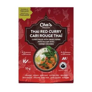 Cha's Organic Thai Red Curry Paste with Dried Herbs